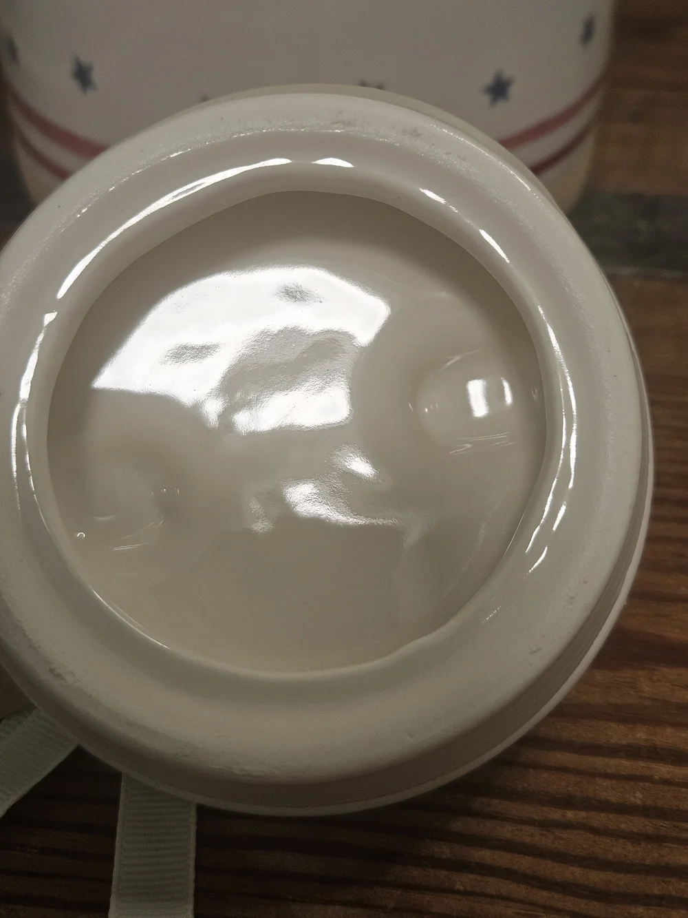 Rae Dunn Ceramic 'HOMEMADE' Canister with Stars and Stripes